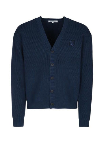 MAISON KITSUNE Boldes Fuchs Kopf Patch Komfort Strickjacke 151060278 [P]