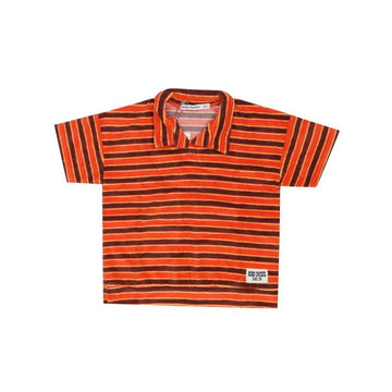 BOBO CHOSES 半袖 ストライプ ブリック テリー ポロ キッズ半袖Tシャツ 159406726 [P]