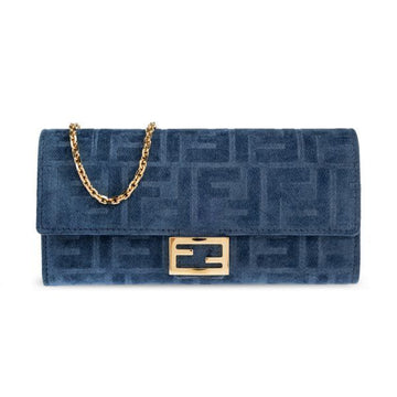 Fendi Flocked Denim Continental Wallet 156172019 [P]