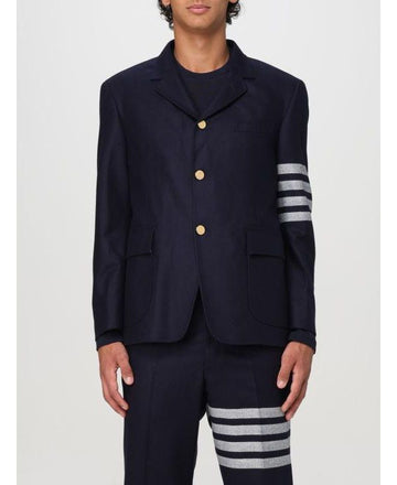 THOM BROWNE 4つボタンフランネルアンストラクチャースポーツコート MJU558A F0666 415 152201099 [P]