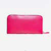 Prada Pink Saffiano Leather Golden Triangle Logo Long Wallet 1M0506 159407429 [P]