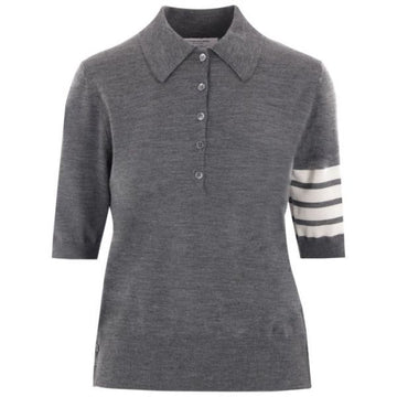 THOM BROWNE 26SS Wolle 4-Band Relaxed Polo (FKP053A Y1014 035) 156175650 [P]