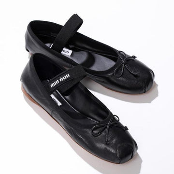 MIU MIU Ballerinaschuhe aus Leder 156180072 [P]