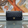 CHANEL Klassische Handtasche Medium Schwarz mit goldenen Hardware A01112 159407816 [P]