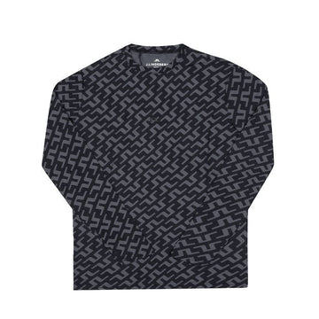 J LINDEBERG Langarm Tor Druck Slim Fit Golf Herren T-Shirt GMJT11138 W088 132832459 [P]