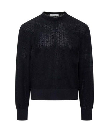 THOM BROWNE ウールクレープ4バーリラックスフィットプルオバーニットMKA515A Y1045 415 151102971 [P]