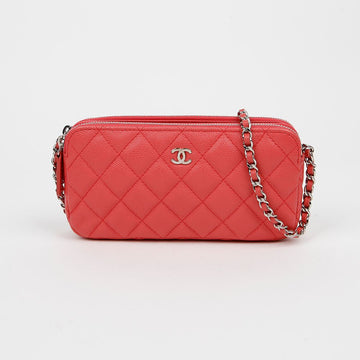 CHANEL Double Zip WOC Classic Chain Mini Crossbody Bag A82527 158778544 [P]