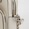 Prada Triangle Logo Saffiano Leather Double Mini Bag White 159022930 [P]