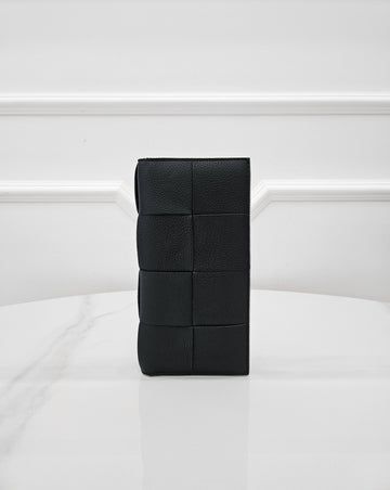 Bottega Veneta Long Cassette Wallet Black 749464 159411944 [P]