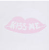 Re Done Oversized Kiss Me Women Short Sleeve T-Shirt 157223367 [P]