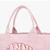 GANNI Tote Bag Frau Medium Raspberry Logo 157825387 [P]