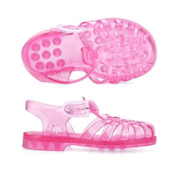 Meduse Sandals SUN 201 ROSE PAILLETE Pink Glitter Kids Aqua Shoes Jelly Shoes 41509549 [P]