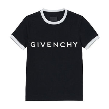 GIVENCHY Akita-Logo-Druck Slim Fit T-Shirt 004 48264981 [P]
