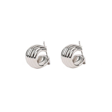 SALVATORE FERRAGAMO Gancho Ohrringe 76-0750 SILBER 773698 115111605 [P]