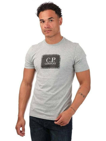 CP COMPANY Logo T-Shirt mit Jersey Label 16CMTS042A 005100W 133020925 [P]