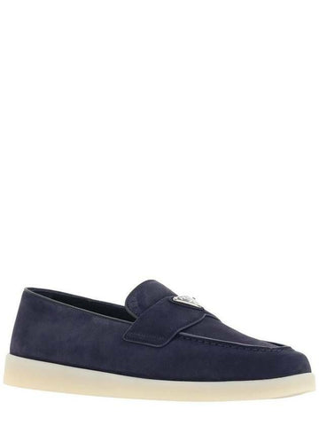 Prada Triangle Logo Suede Loafers 133039267 [P]