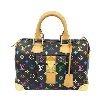 Louis Vuitton Monogram Multi-Color Black Speedy 30 Tote Bag 159415223 [P]