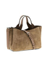 TODS Schwarz Logo Wildleder Mini Tote Bag 156799385 [P]