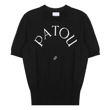 PATOU ジャカード ロゴ 半袖ニット 139992371 [P]