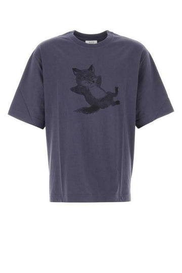 MAISON KITSUNE Übergröße T-Shirt mit Print OM00108KJ0008 0120 141545699 [P]