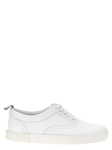 THOM BROWNE Heritage Sneakers aus Vellum-Kalbsleder MFE007B 05584 100 141548660 [P]