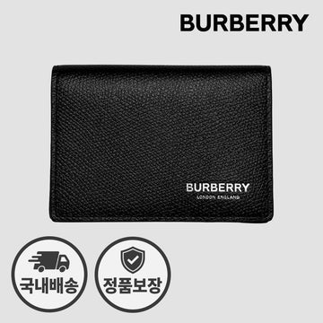 BURBERRY フリント FLINT フラップ カード財布 ブラック 81046991 149076611 [P]