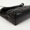 SAINT LAURENT Lulu Puffer Mini Shoulder Bag Schwarz mit Silberner Hardware 158777828 [P]