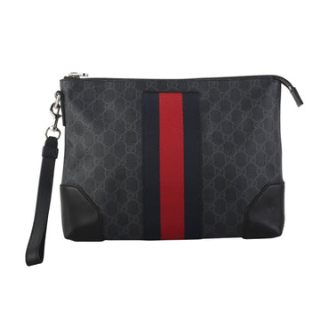 Gucci GG Supreme Web Hand Strap Clutch Bag 37644K-7 159416078 [P]