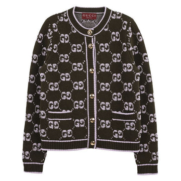 Gucci Wool Boucle Jacquard Cardigan 149288748 [P]