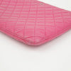 CHANEL Logo große Lammleder Clutch Pink 158877465 [P]
