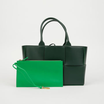 Bottega Veneta Small Arco Green Tote Bag 159018790 [P]