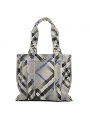 Burberry Small Check Knit Tote Bag 8104034 151055364 [P]