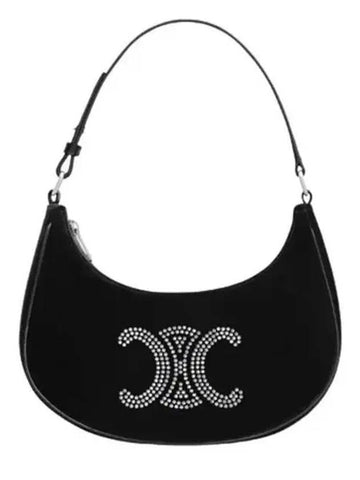 CELINE AVA Tasche aus Samt mit TRIOMPHE Strass 193952FJM 38SI 151055675 [P]