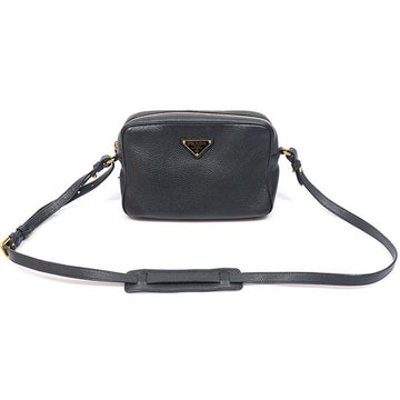 Prada Black Vitello Phoenix Camera Crossbody Bag 1BH089 159420109 [P]