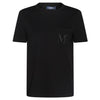 MAXMARA MADERA Logo-T-Shirt mit Taschen Schwarz 2429976011 005 119577490 [P]