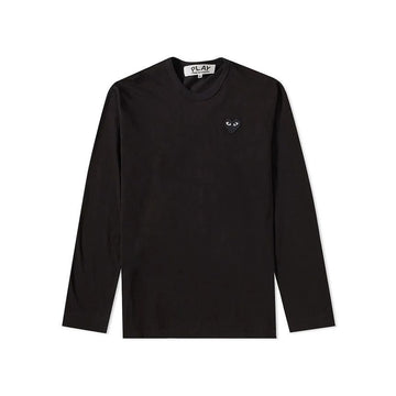 COMME DES GARCONS 26SS Damen Schwarzes Herz Wappen Langarm T-Shirt Schwarz AX-T120-051-1 151009460 [P]