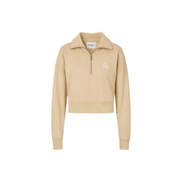 Isabel Marant 26FW ROSS Half Zip Sweatshirt Light Oak SW0093FA D1M04E 10LC 159427989 [P]