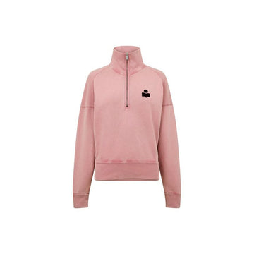 Isabel Marant 26FW ROSS Half Zip Sweatshirt Bubblegum Burgundy SW0093FA D1M04E BGBY 159427991 [P]