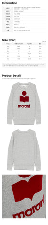 ISABEL MARANT ベルベットロゴスウェットグレー赤 159428021 [P]