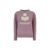 Isabel Marant Velvet Logo Sweatshirt Rosewood 159428029 [P]