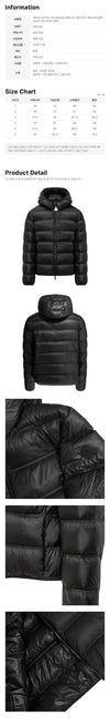 Moncler GUADIANA Black Logo Patch Hooded Padded Jacket 159428094 [P]