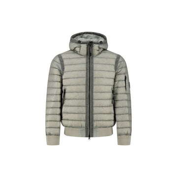 CP COMPANY DD Shell-Paddingjacke mit Linsen-Emblem in Flintgrau 21CMOW751A 110416A 936 159428130 [P]