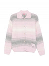 Kenzo Speed Stripe Hairy Knit Cardigan 156799247 [P]