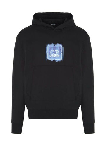 CP COMPANY Stretch Fleece Graphic Logo Hoodie 152204280 [P]