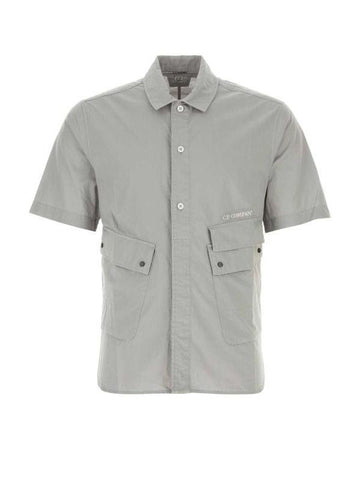 CP Company Poplin Pocket Shirt Short Sleeve 16CMSH271A 005328G 913 152203818 [P]