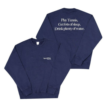SPORTY & RICH DARK NAVY メンズ・ユニセックス トレーナー 157338736 [P]
