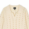 STUSSY オープンニットカラーセーターアイボリー117235 152739428 [P]