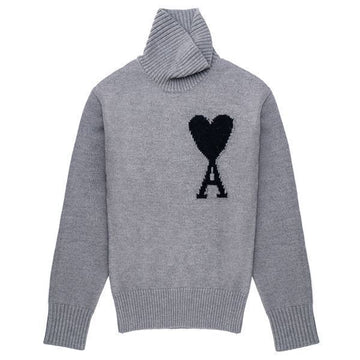 AMI Big Heart Logo Rollkragenpullover UKS402-018-057 42529932 [P]