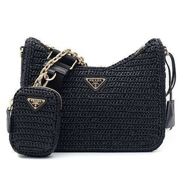 Prada La Prima ReEdition Rafia Shoulder Bag 1BH204-2A2T-F0002 32572053 [P]
