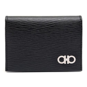 Salvatore Ferragamo Gancini Men's Card Holder 66-A062 NERO 685949 31265259 [P]